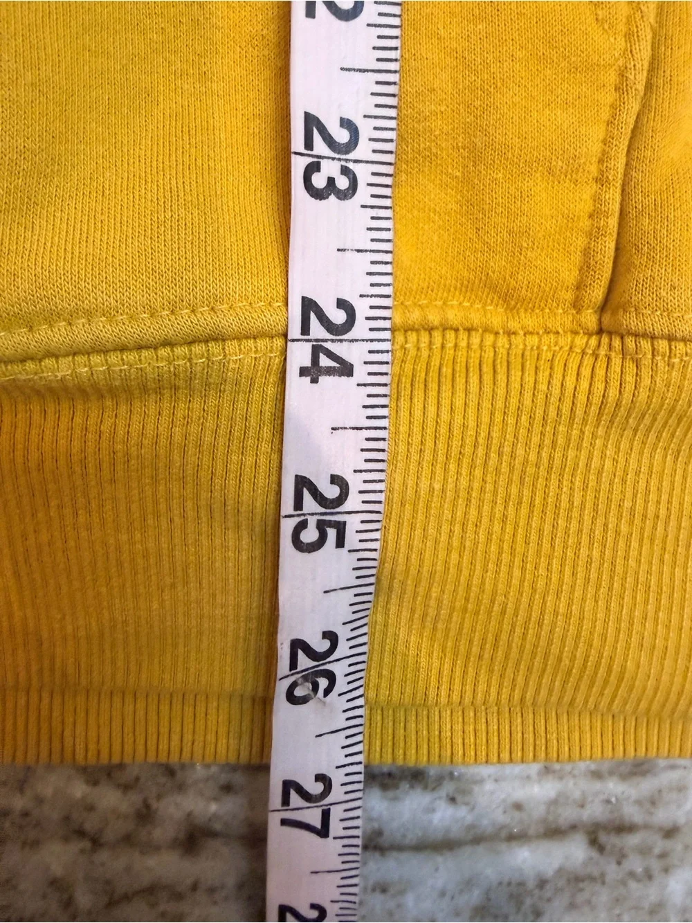 The North Face Men’s Large Mustard Yellow Pullover Fleece Hoodie Logo
